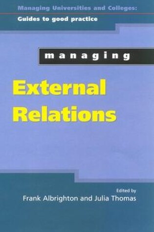 Cover of Managing External Relations In Higher Education