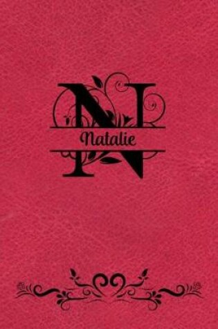 Cover of Split Letter Personalized Name Journal - Natalie