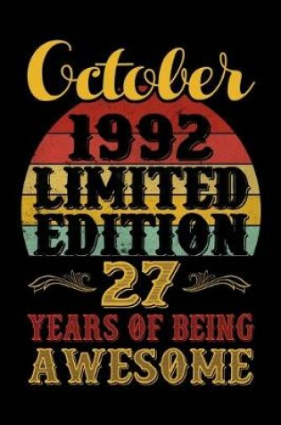 Cover of October 1992 Limited Edition 27 Years Of Being Awesome