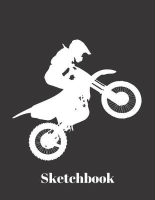 Book cover for Basics Sketchbook for Drawing - Motocross Dirt Bike Motorcycle Racing