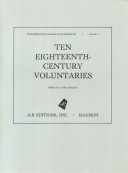 Book cover for Ten Eighteenth-Century Voluntaries