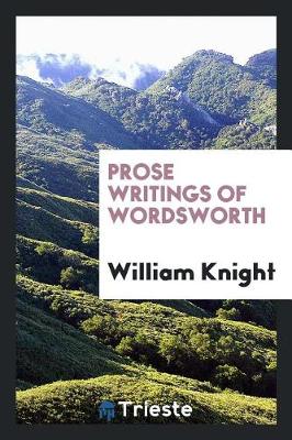 Book cover for Prose Writings of Wordsworth