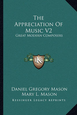 Book cover for The Appreciation of Music V2