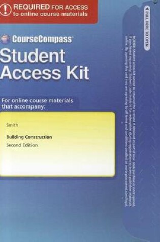 Cover of CourseCompass Student Access Code Card for Building Construction