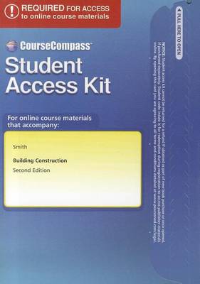 Book cover for CourseCompass Student Access Code Card for Building Construction