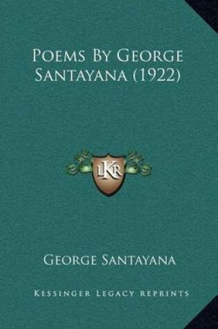 Cover of Poems by George Santayana (1922)