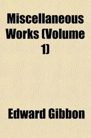 Cover of Miscellaneous Works (Volume 1)