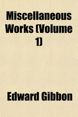 Book cover for Miscellaneous Works (Volume 1)