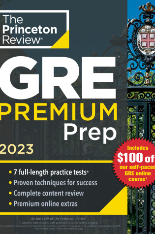Cover of Princeton Review GRE Premium Prep, 2023