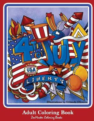 Cover of 4th of July Adult Coloring Book