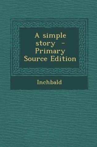 Cover of A Simple Story