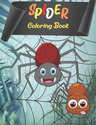 Book cover for Spider Coloring Book