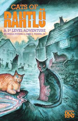 Book cover for Cats of Rahtlü (DCC RPG Adventure)