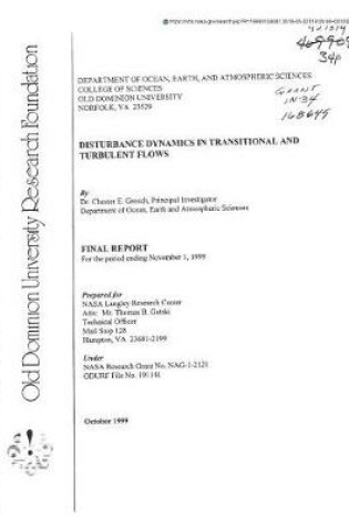 Cover of Disturbance Dynamics in Transitional and Turbulent Flows