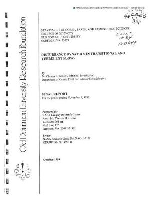 Book cover for Disturbance Dynamics in Transitional and Turbulent Flows