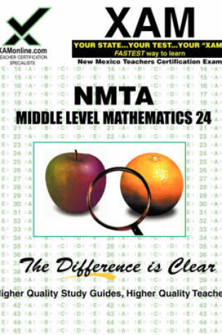 Cover of Nmta Middle Level Mathematics 24 Teacher Certification Test Prep Study Guide