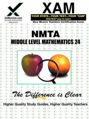 Book cover for Nmta Middle Level Mathematics 24 Teacher Certification Test Prep Study Guide