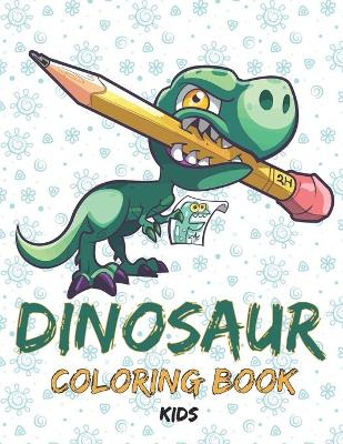 Book cover for Dinosaur coloring book for kids