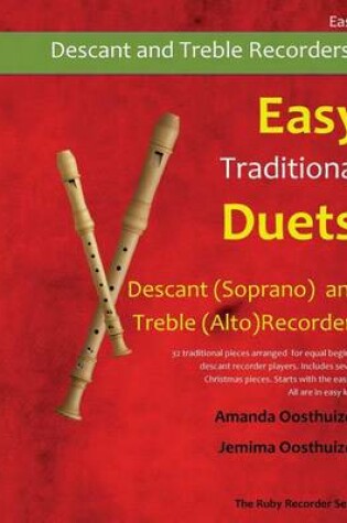 Cover of Easy Traditional Duets for Descant (Soprano) and Treble (Alto) Recorders