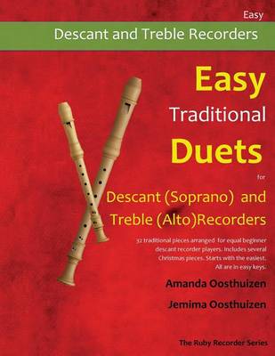 Cover of Easy Traditional Duets for Descant (Soprano) and Treble (Alto) Recorders