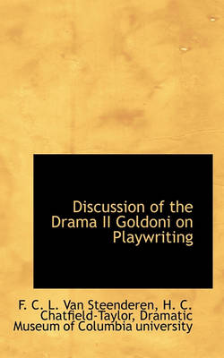 Book cover for Discussion of the Drama II Goldoni on Playwriting