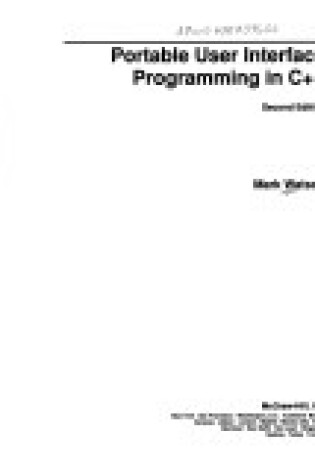 Cover of Portable User Interface Programming in C++