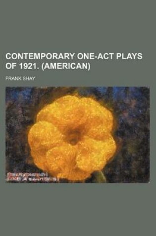 Cover of Contemporary One-Act Plays of 1921. (American)