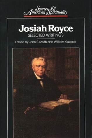 Cover of Josiah Royce