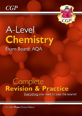 Book cover for A-Level Chemistry: AQA Year 1 & 2 Complete Revision & Practice with Online Edition