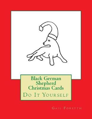 Book cover for Black German Shepherd Christmas Cards