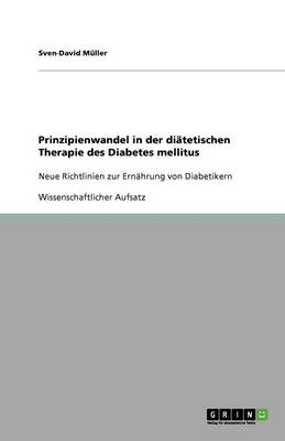 Book cover for Prinzipienwandel in der diatetischen Therapie des Diabetes mellitus
