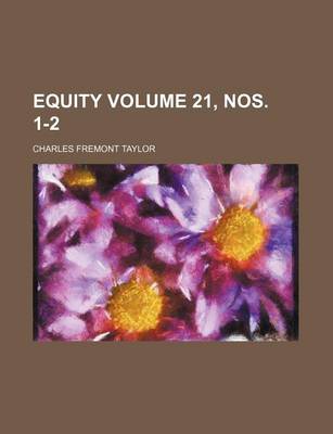 Book cover for Equity Volume 21, Nos. 1-2