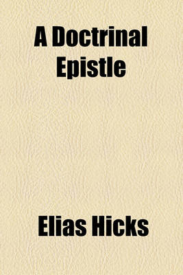 Book cover for A Doctrinal Epistle