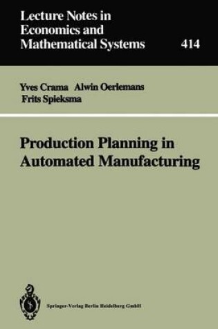 Cover of Production Planning in Automated Manufacturing