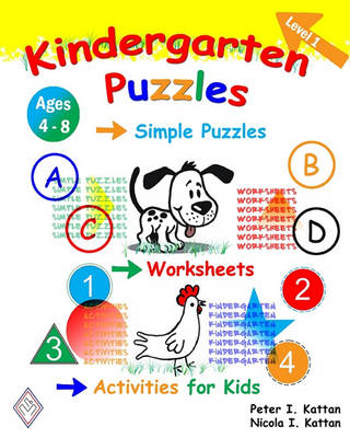 Book cover for Kindergarten Puzzles - Level 1