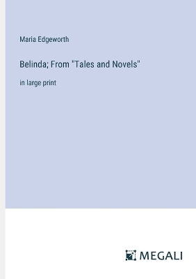 Book cover for Belinda; From "Tales and Novels"