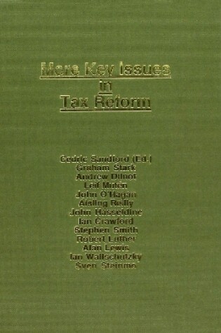 Cover of More Key Issues in Tax Reform