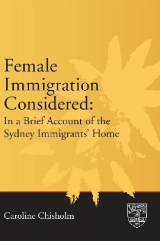 Cover of Female Immigration Considered