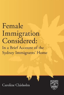 Book cover for Female Immigration Considered