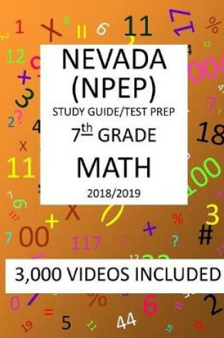 Cover of 7th Grade NEVADA NPEP 2019 MATH Test Prep