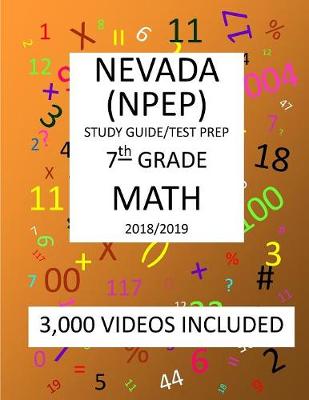 Book cover for 7th Grade NEVADA NPEP 2019 MATH Test Prep