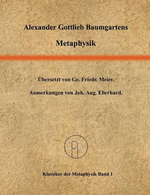 Book cover for Metaphysik