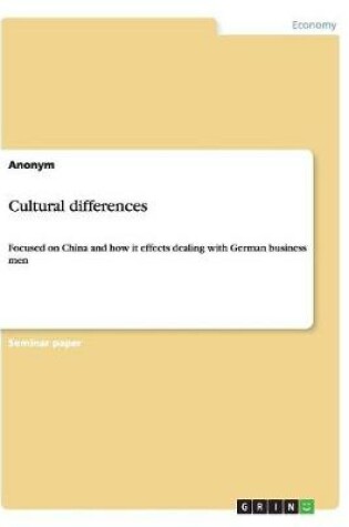 Cover of Cultural Differences