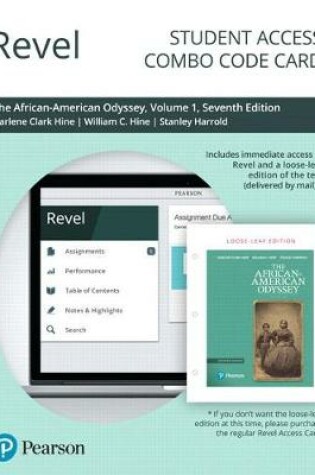 Cover of Revel for the African-American Odyssey, Volume 1 -- Combo Access Card