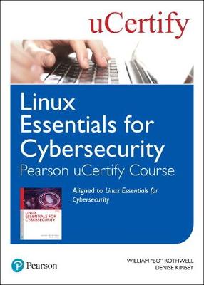 Book cover for Linux Essentials for Cybersecurity Pearson uCertify Course Student Access Card