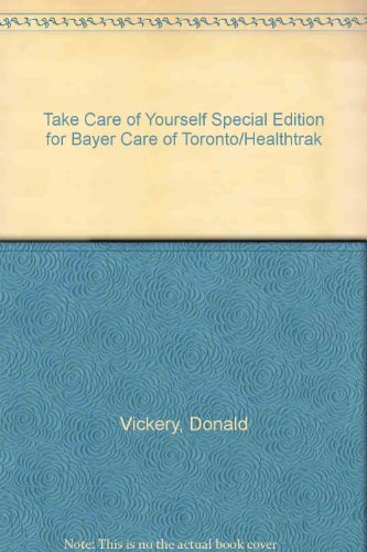 Book cover for Take Care of Yourself Special Edition for Bayer Care of Toronto/Healthtrak