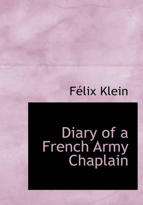 Book cover for Diary of a French Army Chaplain