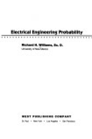 Cover of Electrical Engineering Probability