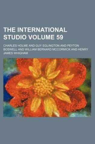 Cover of The International Studio Volume 59