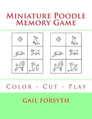 Book cover for Miniature Poodle Memory Game